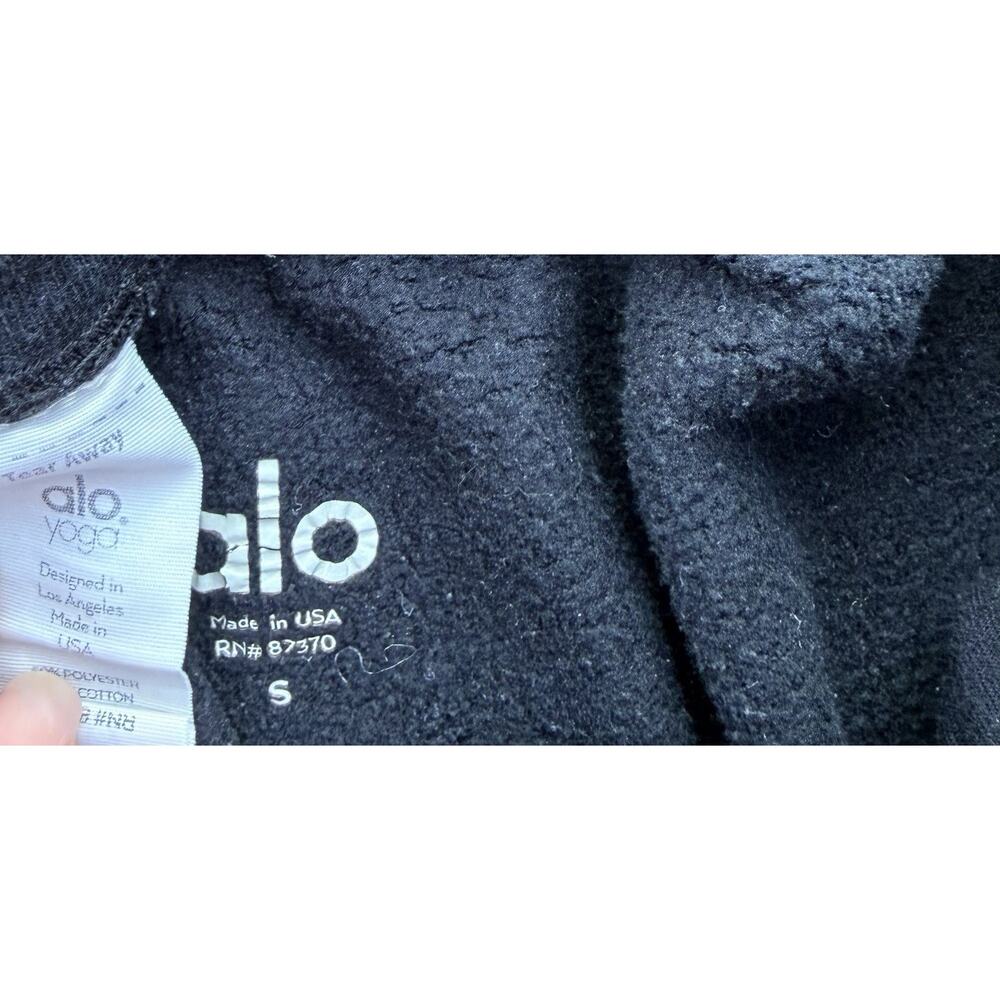 Alo Pants Womens Small Black Sweatpants Knit Joggers Pockets Lounge - Picture 2 of 3